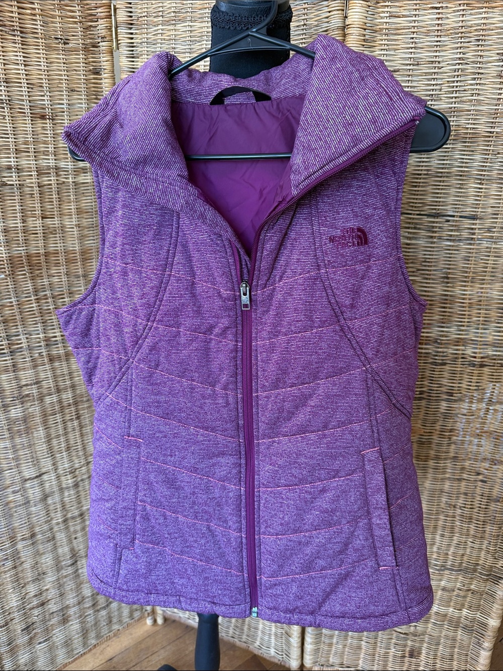 The North Face Women's Heathered Plum Quilted Vest